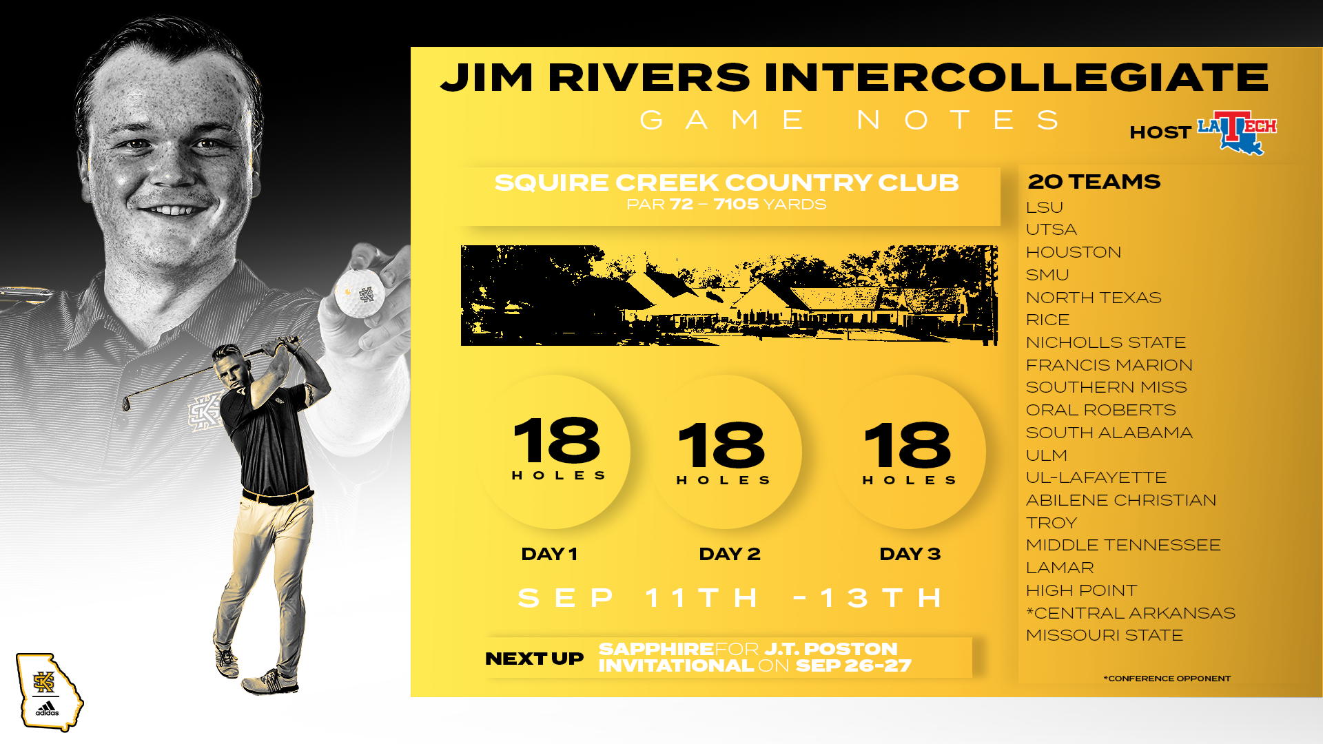 Jim Rivers Intercollegiate Infographic