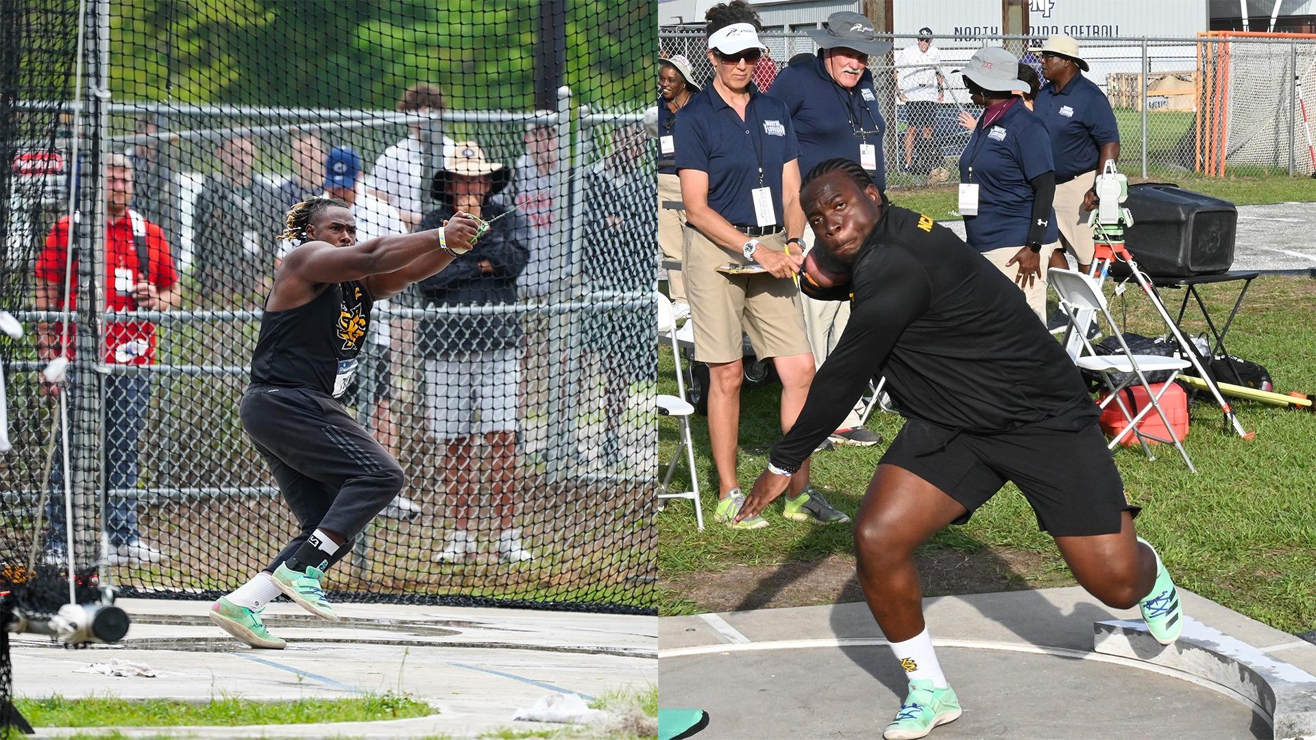 Courtney Lawrence and Isaiah Rogers at NCAA East Regionals