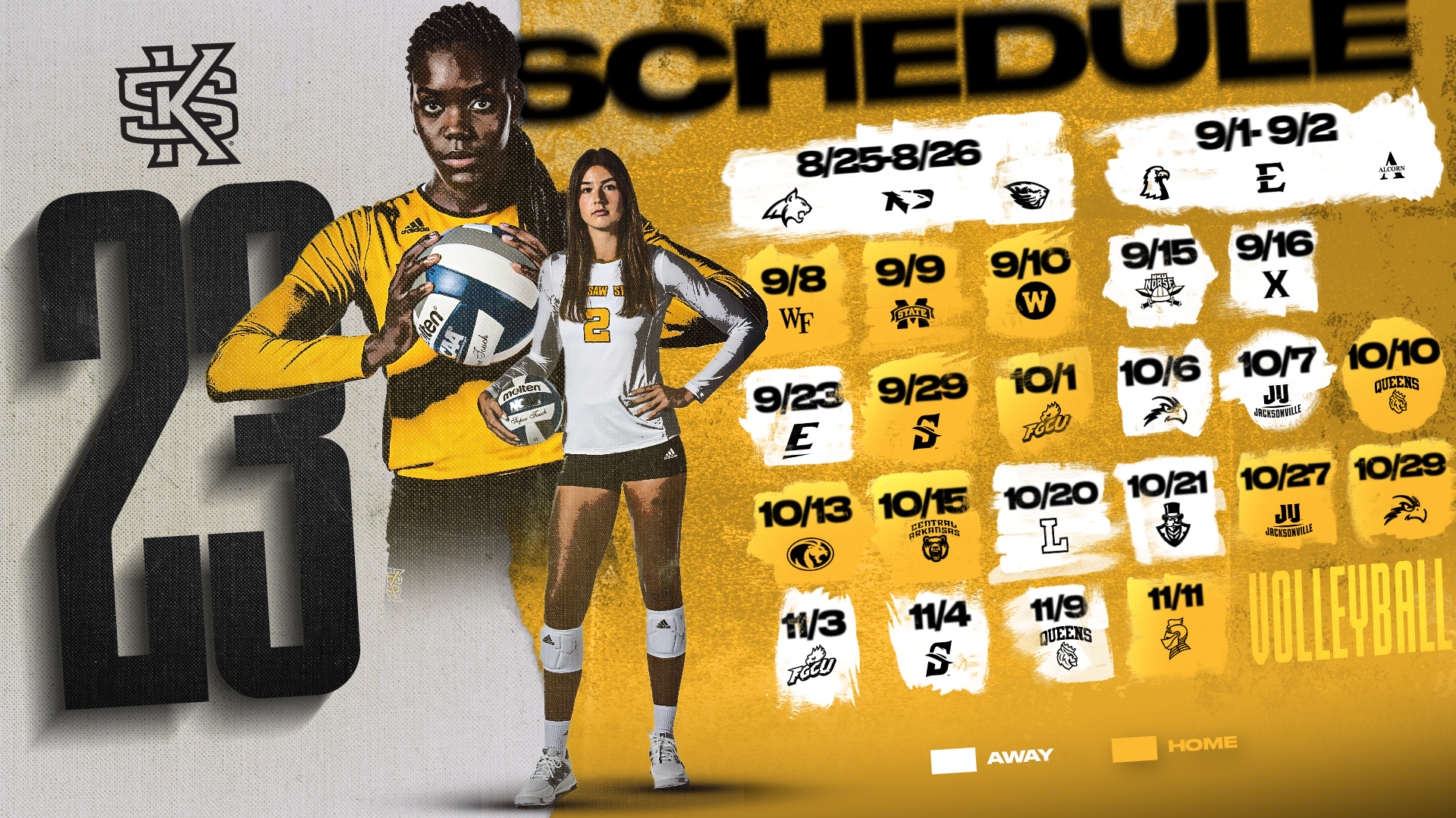 2023 VB Schedule Graphic
