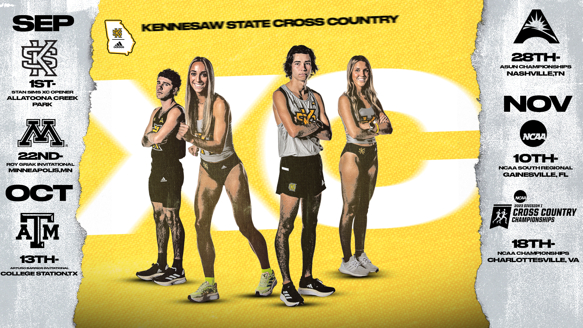 2023 XC Schedule Graphic