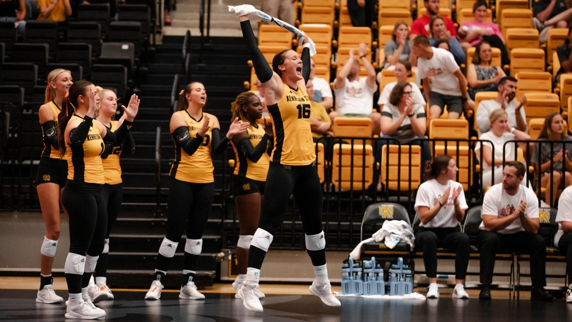 Team celebration vs Mississippi State
