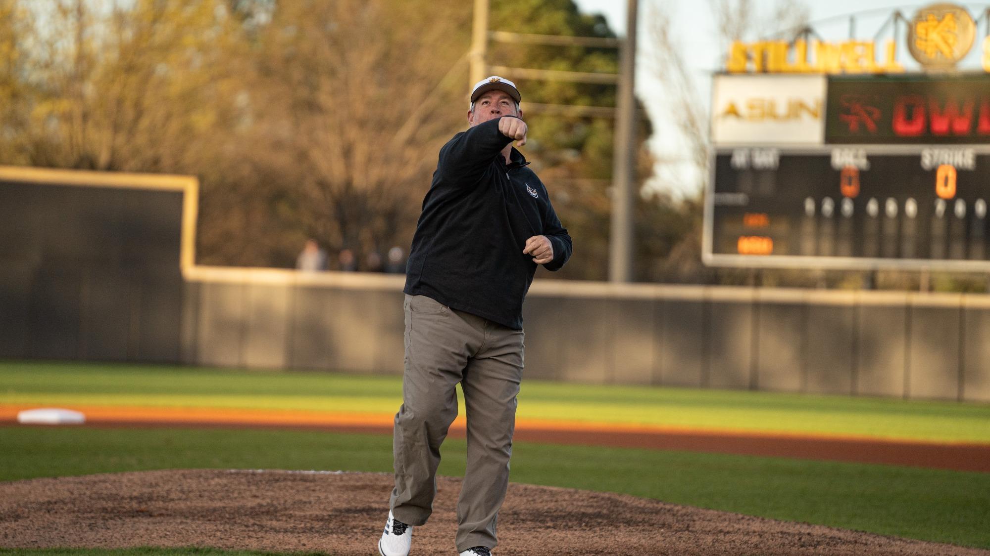 Baseball first pitch