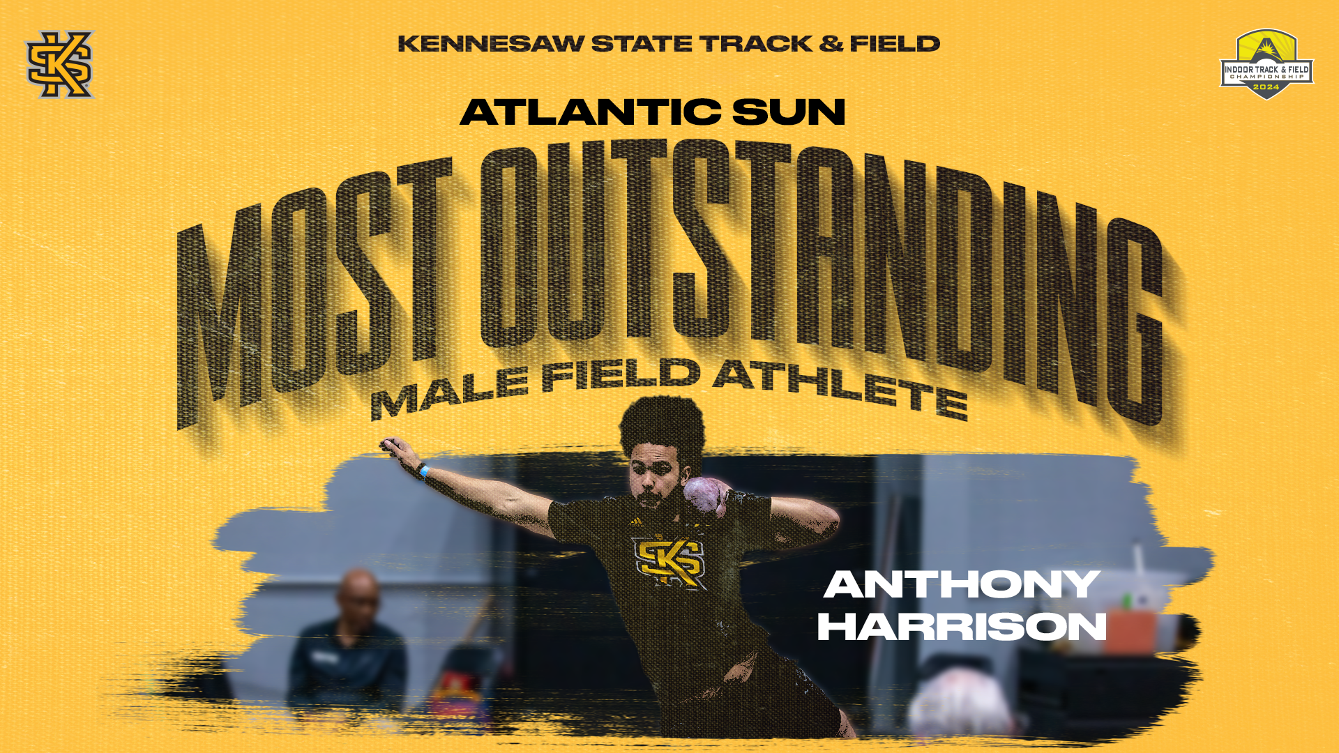 Anthony Harrison Most outstanding Field Athlete
