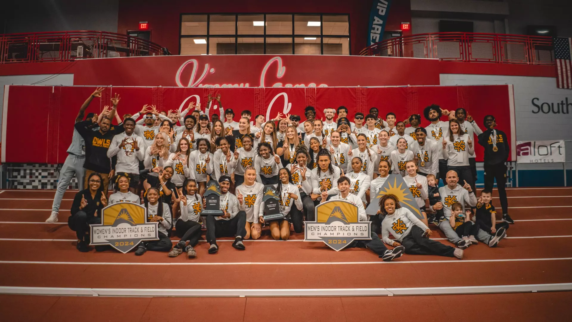 KSU Men's and Women's Indoor Teams ASUN Championships 2024