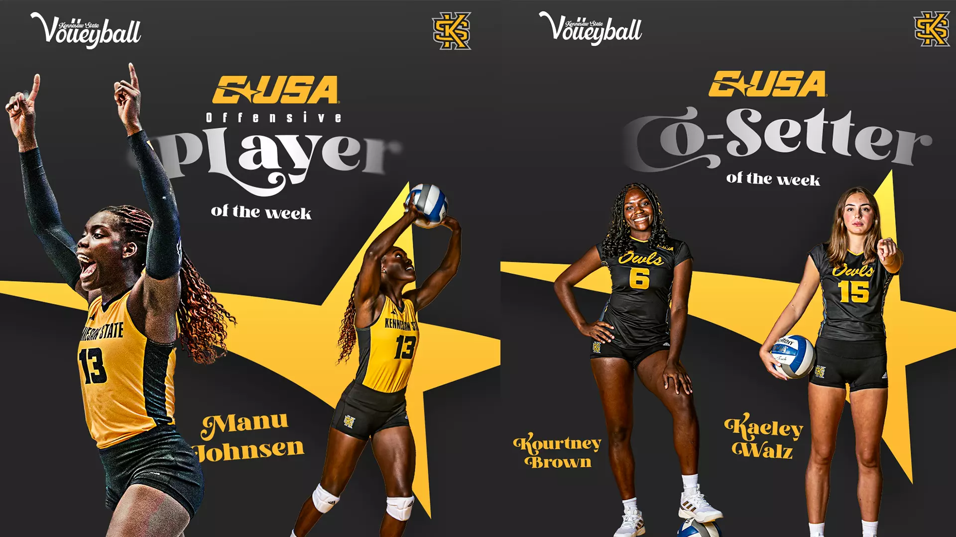 CUSA Players of the Week VB