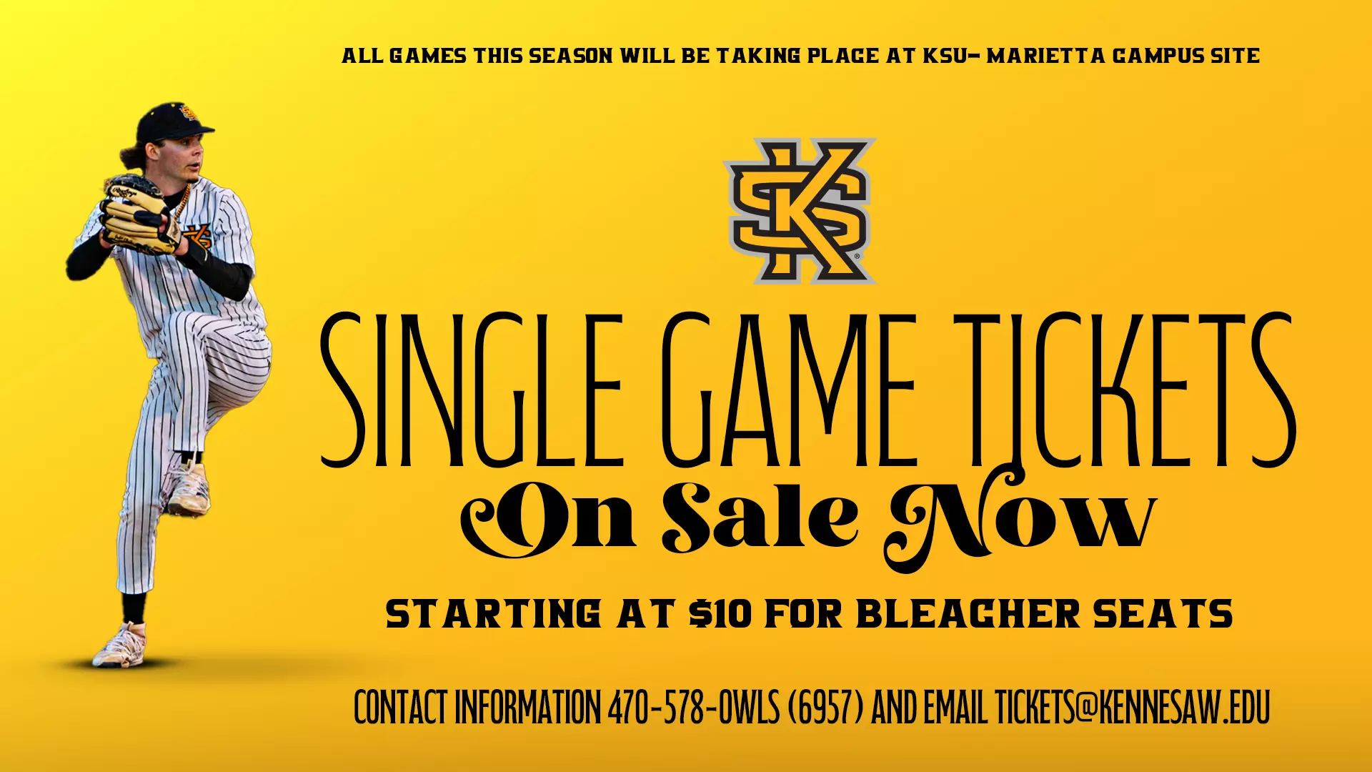 2025 Baseball Single Game Tickets Now Available – Go KSU Owls!