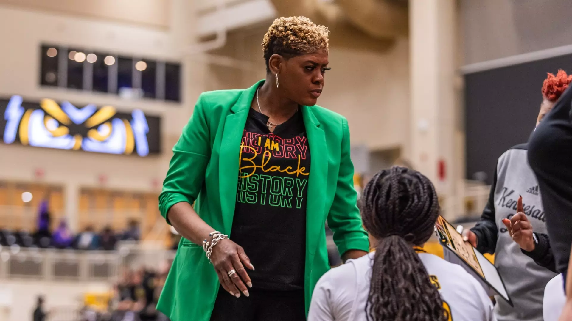 Head coach Octavia Blue